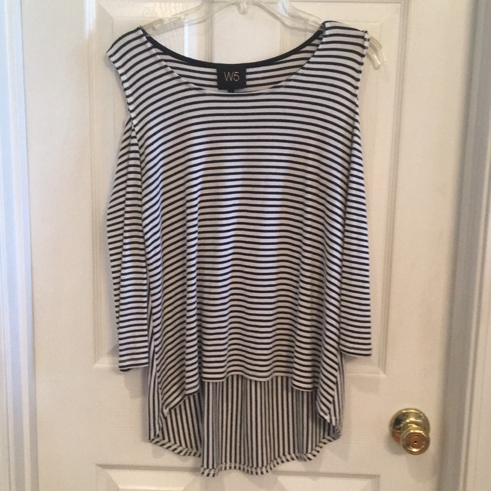 Hi low long sleeve top